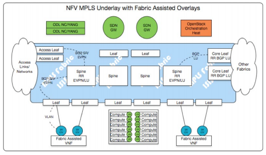 MPLS based Network Fabric